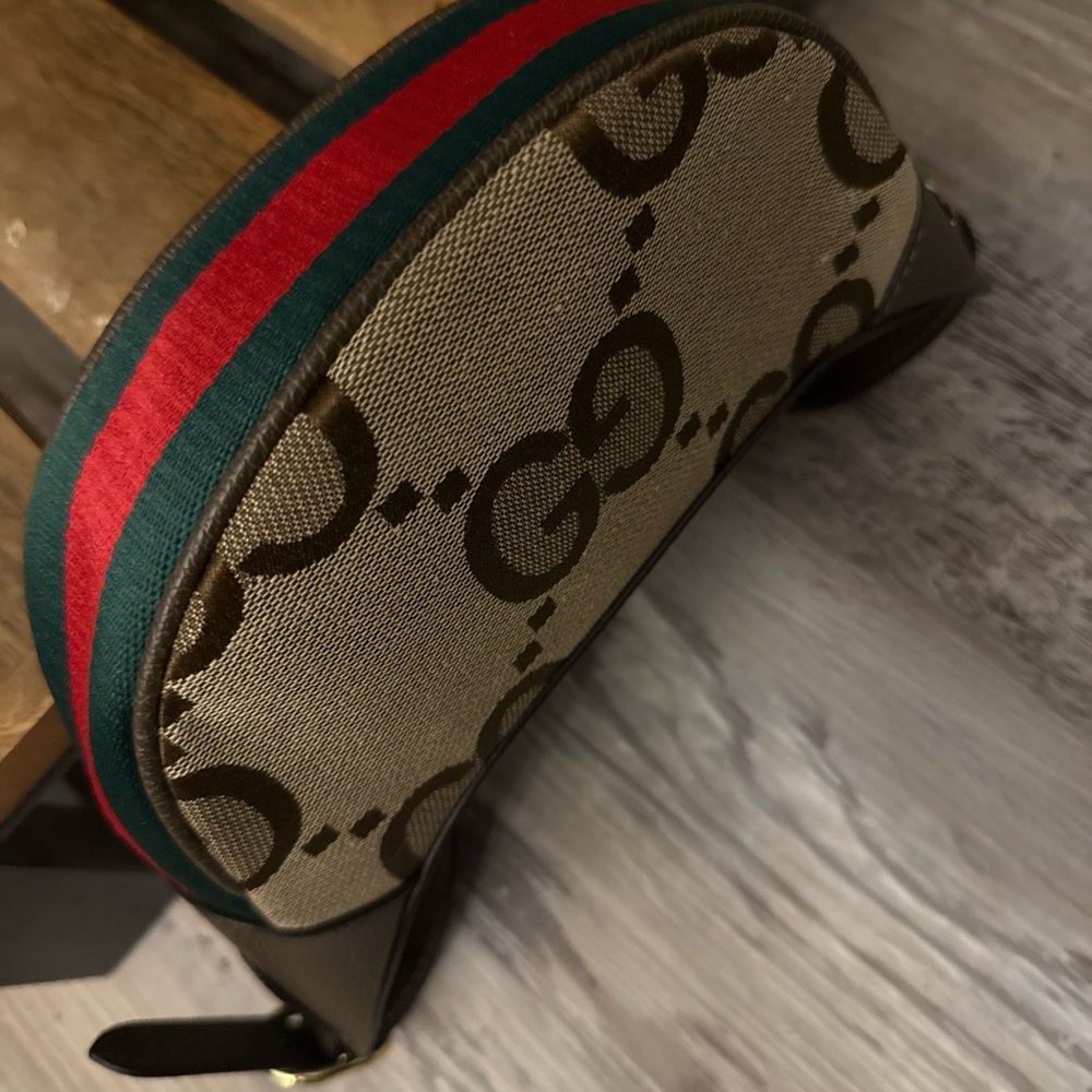 Brown GG monogram mini shoulder bag